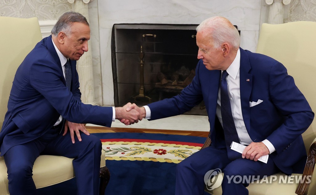 '중국에 집중' 바이든, 이라크서 연내 전투임무 종료 합의