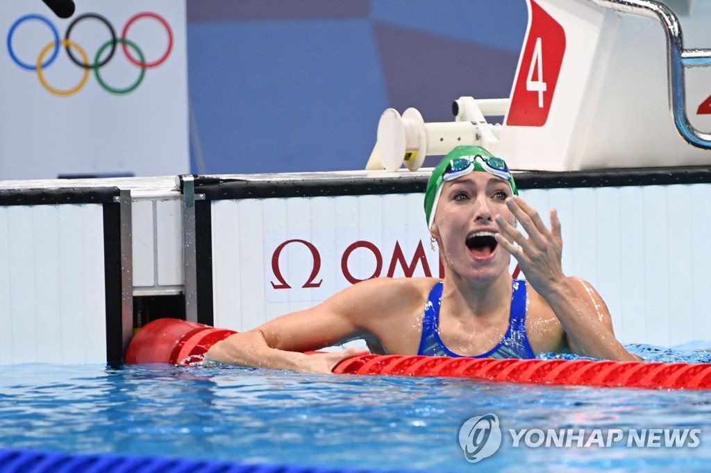 -올림픽- 스쿤마커, 평영 200ｍ 세계신…남아공 女수영 25년 만의 금메달
