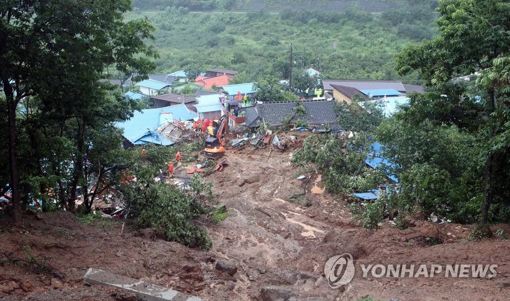 경찰, 광양 산사태 현장 조사…전문가 합동 감식 방침