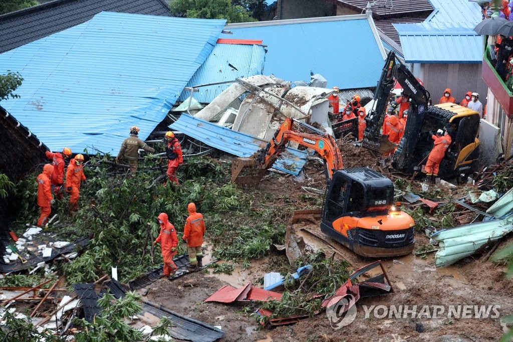 광양시 "산사태 인근 공사장에 안전성 검토 요구…업체 거부"