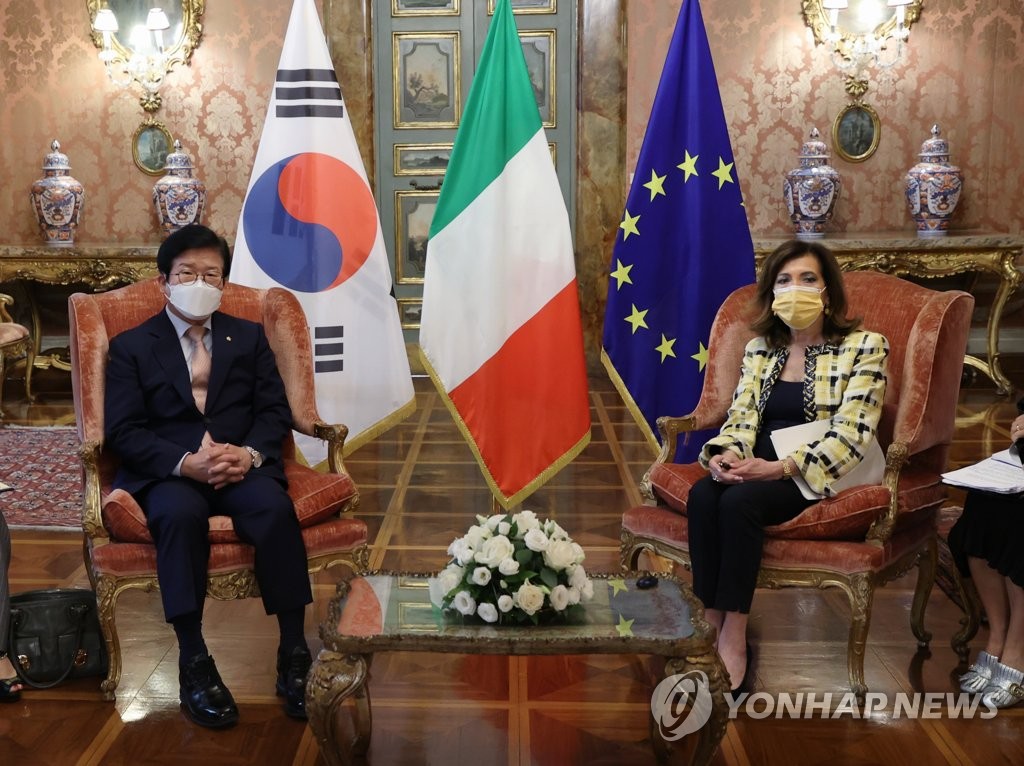 박병석 의장, 그리스·이탈리아 공식방문 마치고 귀국