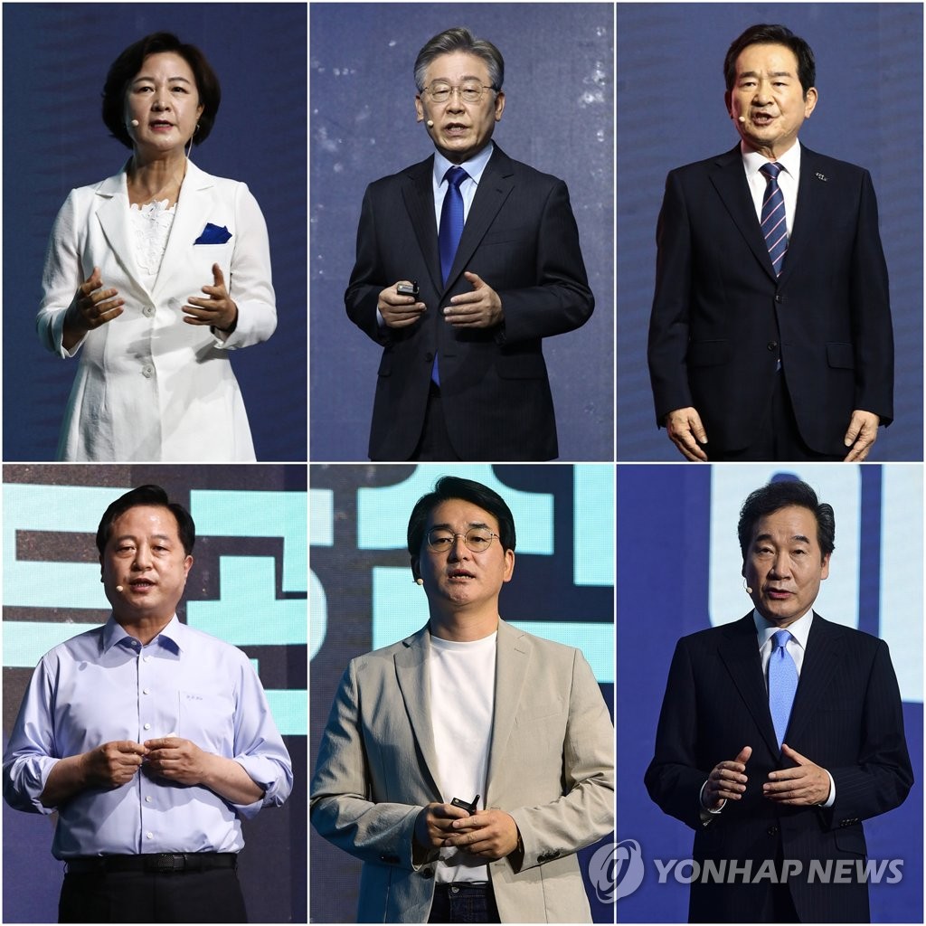 與 지지율, 이재명·이낙연 양강구도로…추격자들 속내 복잡