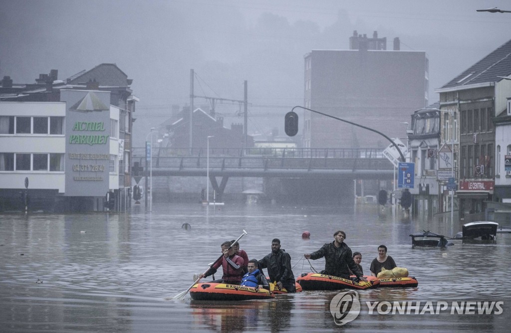 벨기에 "폭우·홍수 공식 사망자 20명·20명 실종"(종합3보)