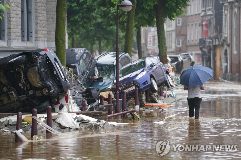 벨기에 폭우·홍수로 최소 15명 사망·4명 실종