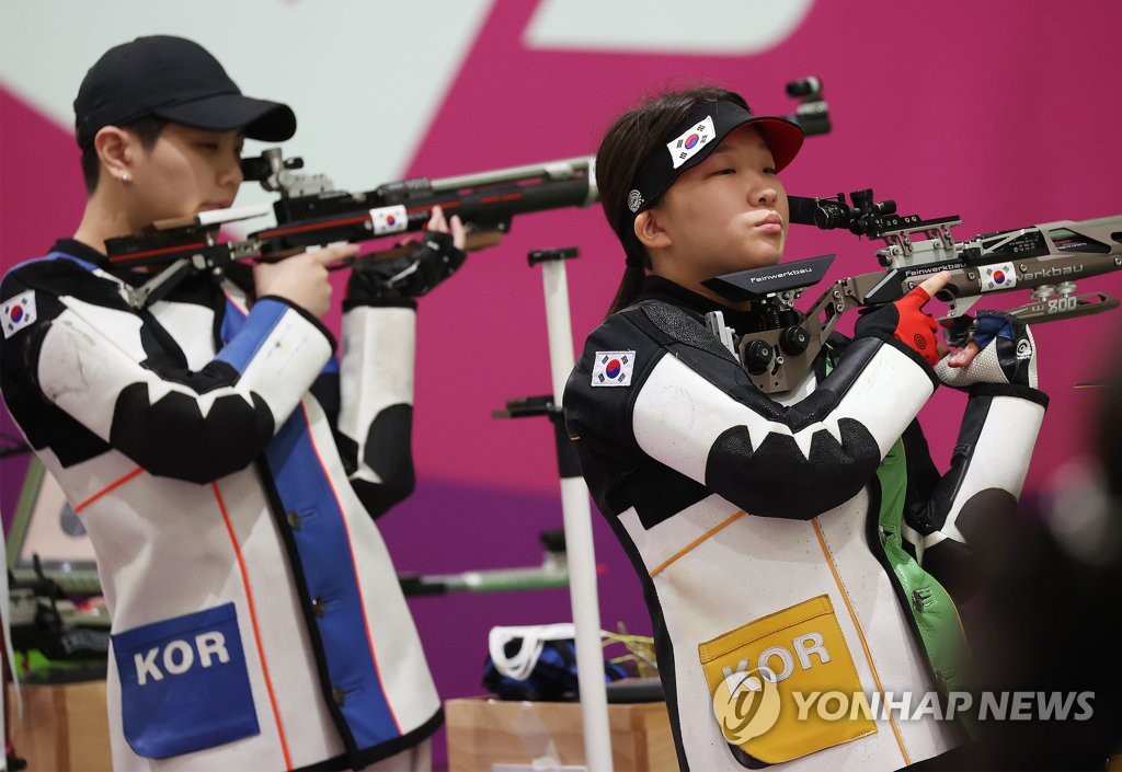 [속보] 박희문·권은지, 도쿄올림픽 여자 10ｍ 공기소총 결선 진출