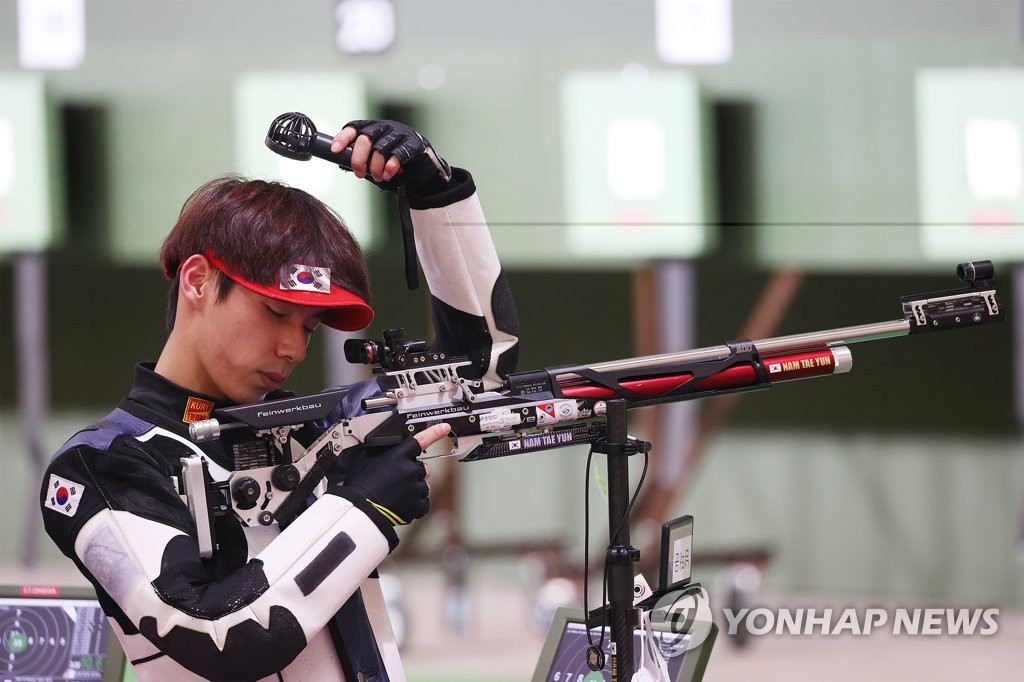 -올림픽- 남태윤·김상도, 10ｍ 공기소총 탈락…사격 이틀째 빈손