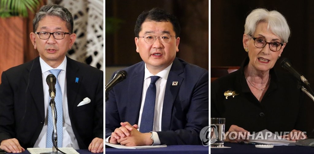 한미일, 4년만의 3자 차관협의…대북공조·중국문제 논의(종합2보)