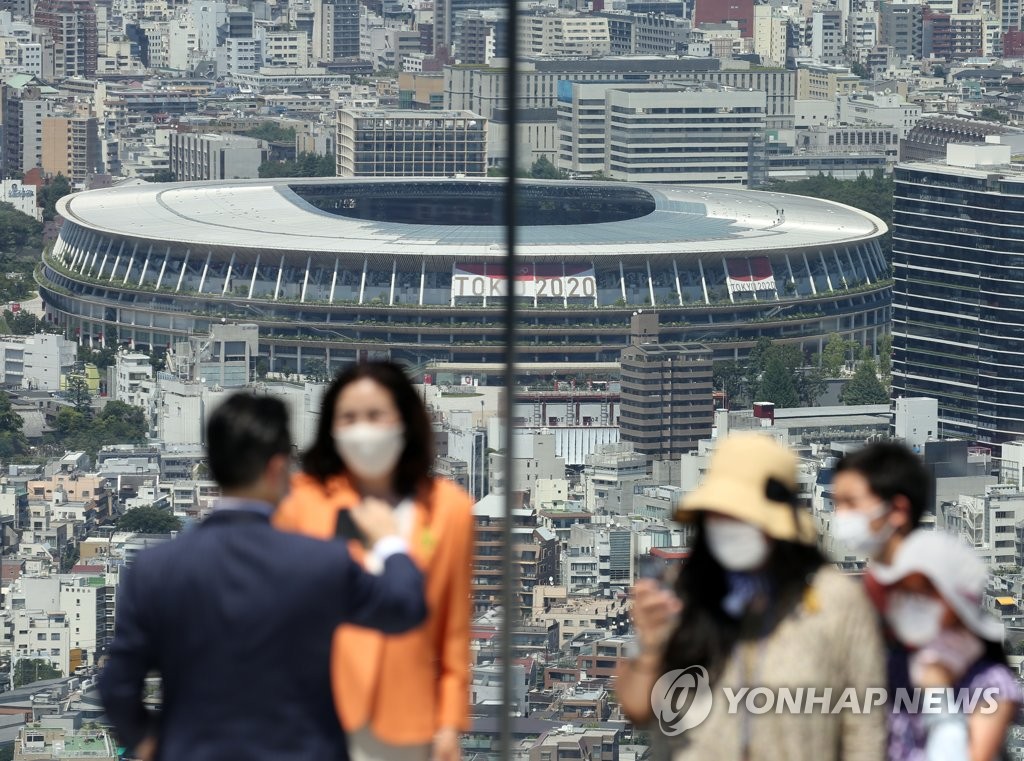 [올림픽] 일본 코로나 신규확진 5천명 육박…개막 전부터 폭증