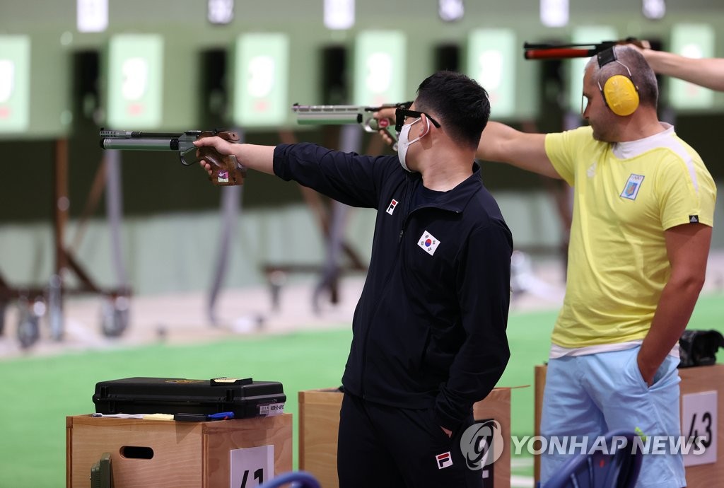 -올림픽- 김모세, 사격 남자 10ｍ 공기권총 결선서 8위