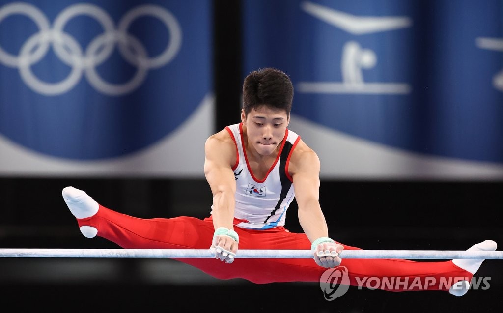 -올림픽- 신재환, 도마 1위로 결선행…양학선 9년만의 금메달 물거품