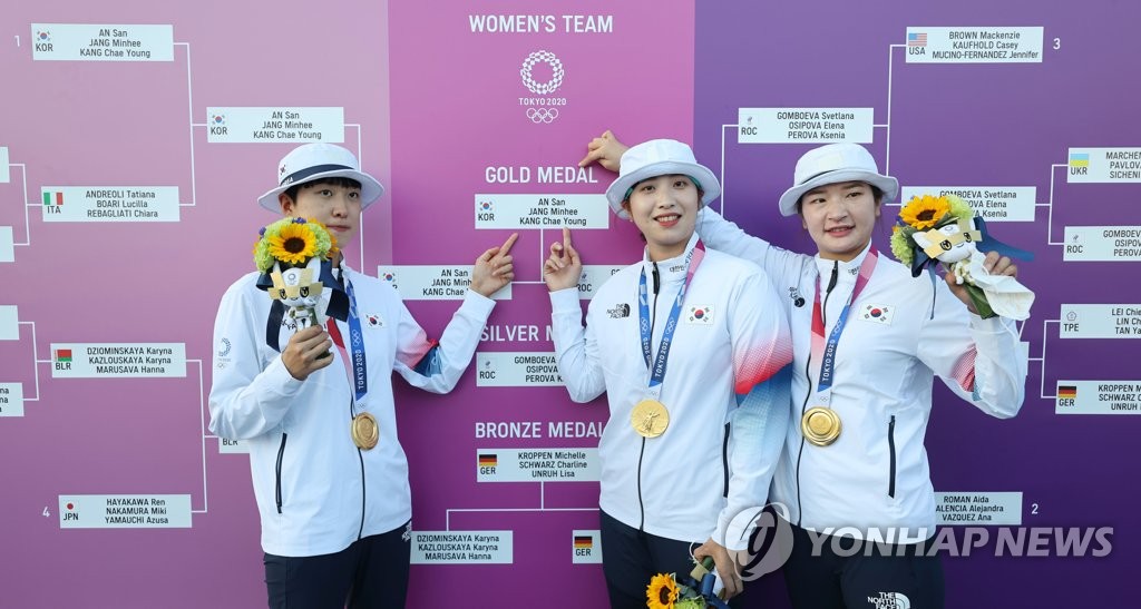 [올림픽] 양궁서만 금메달 2개…한국 선수단, 목표 달성에 비상