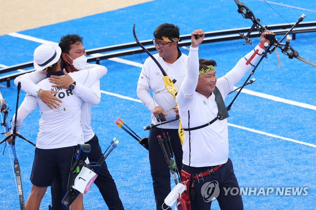 [올림픽] 마흔살 오진혁, 어깨 부상 딛고 9년 만에 '금빛 환호'