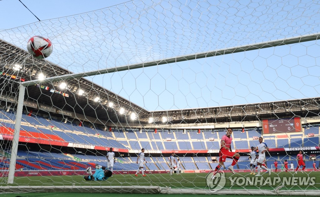 -올림픽- '황의조 3골' 김학범호, 온두라스 6-0 대파…멕시코와 8강 격돌(종합2보)