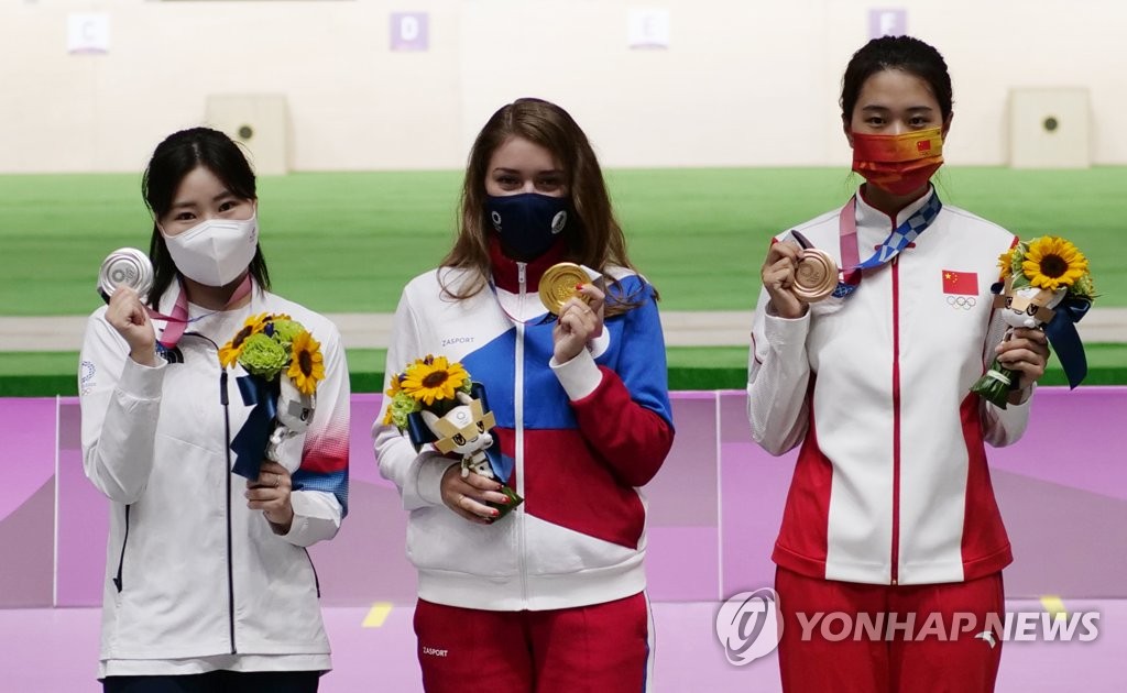 -올림픽- 김민정, 여자 25m 권총 은메달…런던 김장미 이후 9년만(종합3보)