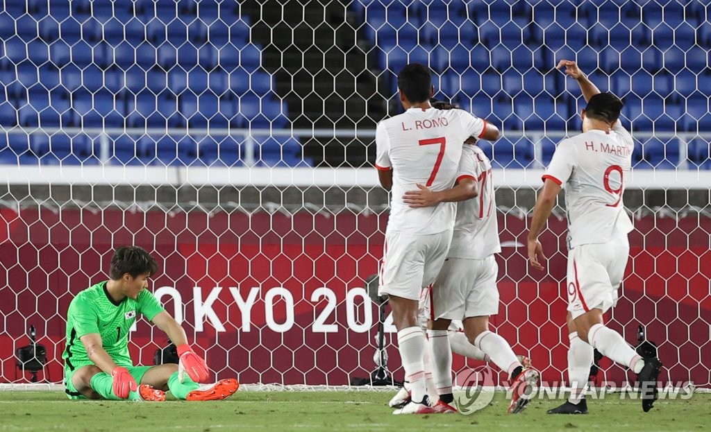 -올림픽- 한국 축구, 멕시코에 3-6 완패… 두 대회 연속 8강서 탈락(종합)