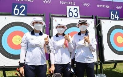 '역시 최강' 女양궁, 랭킹라운드 1~3위 싹쓸이…전원 '올림픽기록'