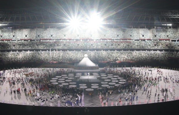 23일 열린 2020 도쿄올림픽 개막식. 사진=연합뉴스