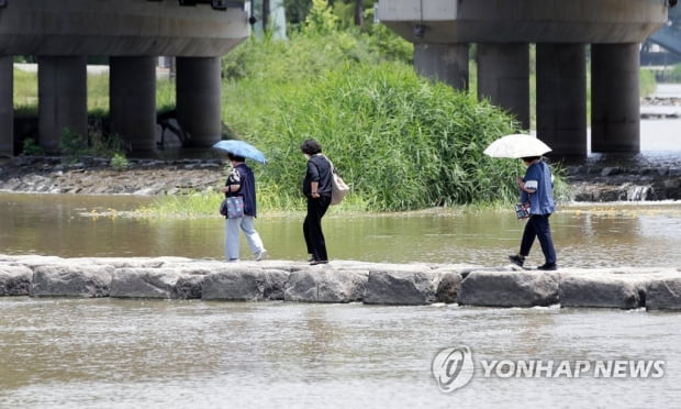 전국 곳곳 소나기…낮 기온 30도 이상 무더위