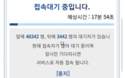 55∼59세 백신예약 첫날 '먹통'…80만명 동시접속에 서버 과부하(종합)