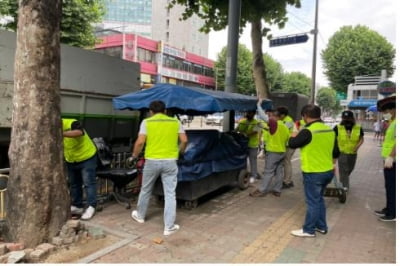 서울 영등포구, 영중로·영등포로 일대 노점상 30곳 철거