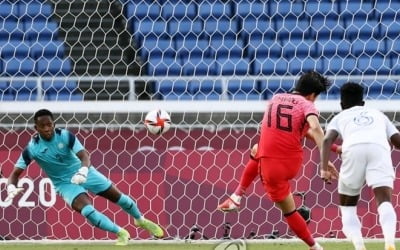 -올림픽- '황의조 멀티골' 한국, 온두라스에 3-0 리드 '전반 종료'