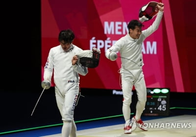 -올림픽- 펜싱 남자 에페, 한일전 져 결승행 불발…중국과 동메달 결정전(종합)