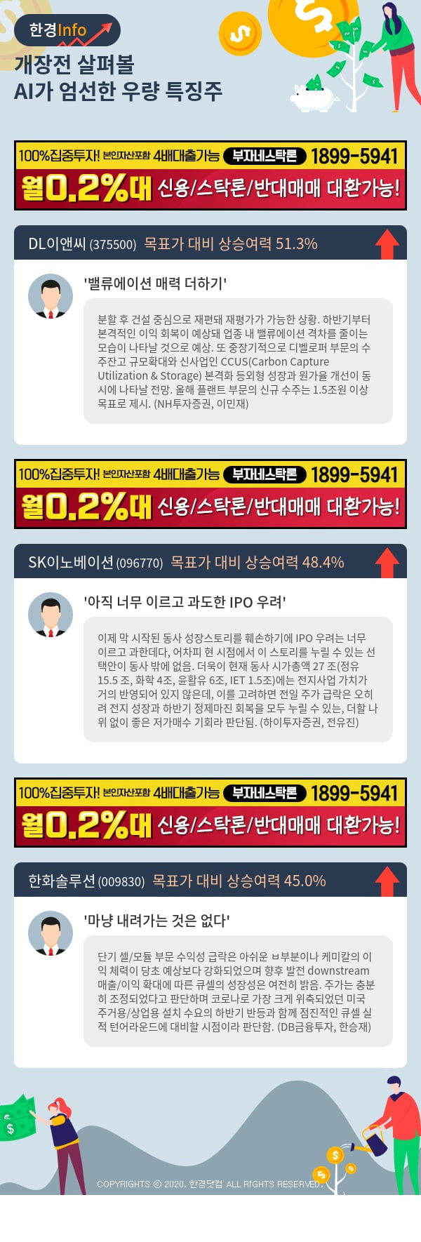 [포커스]개장전 살펴볼 AI가 엄선한 우량 특징주