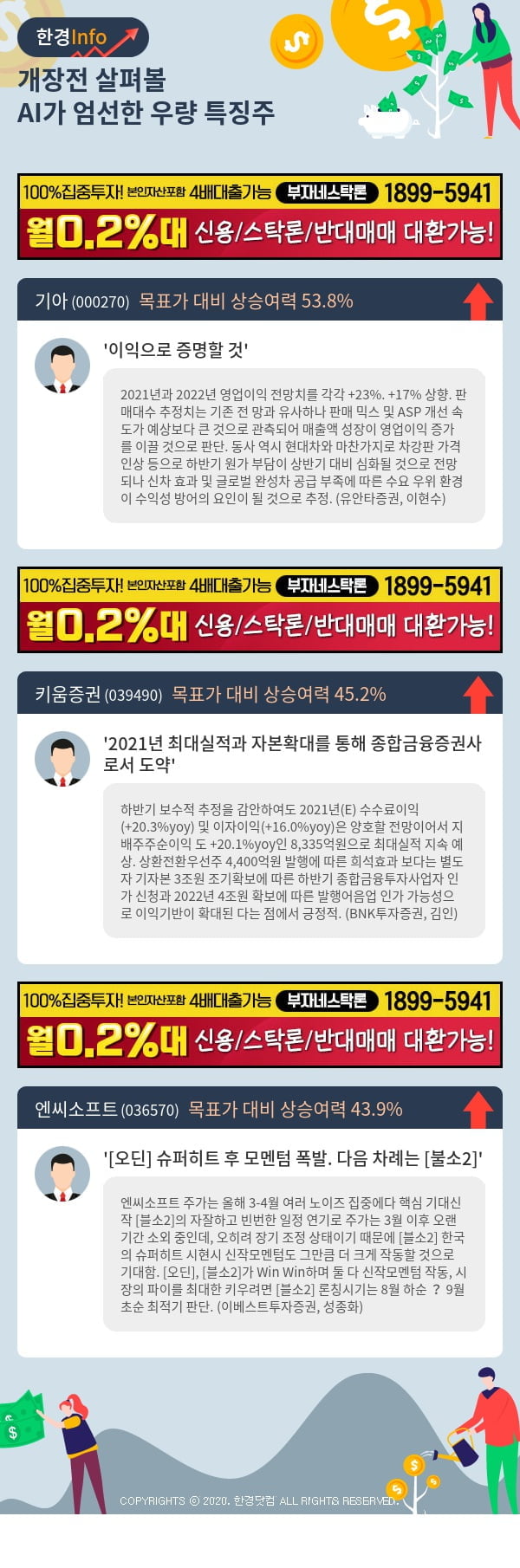 [포커스]개장전 살펴볼 AI가 엄선한 우량 특징주