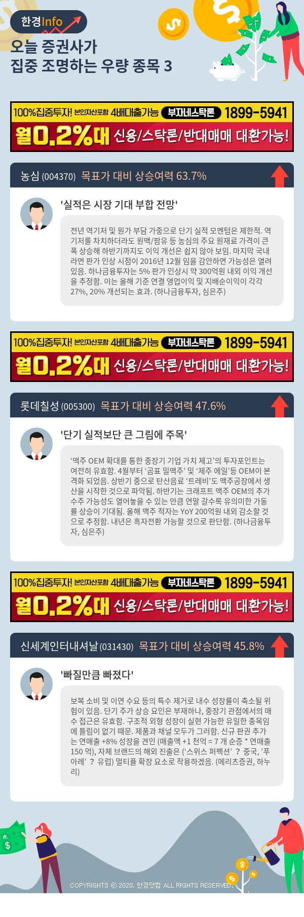 [포커스]오늘 증권사가 집중 조명하는 우량 종목 3