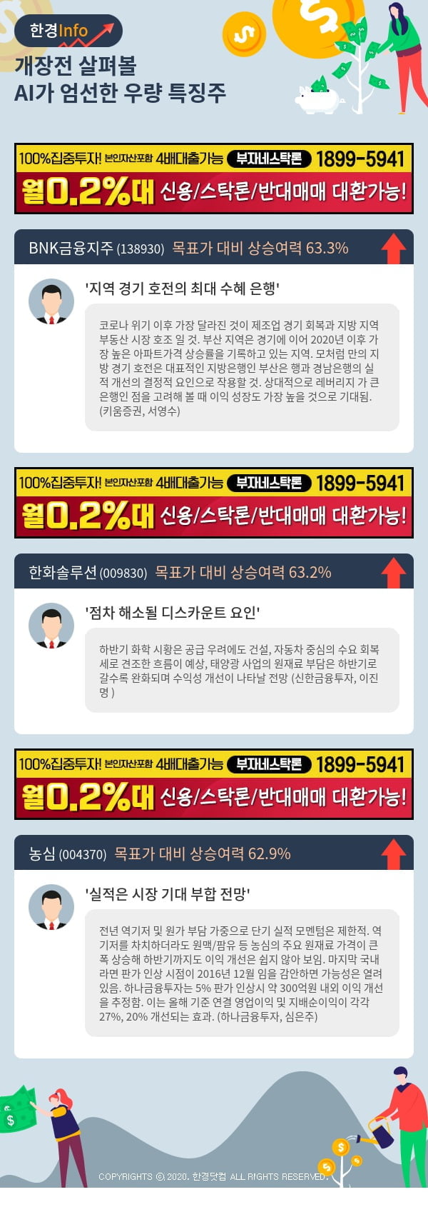 [포커스]개장전 살펴볼 AI가 엄선한 우량 특징주