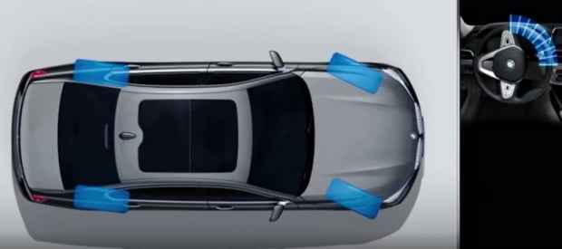 BMW의 후륜 조향 기능 '인테그럴 액티브 스티어링 시스템(IAS)'은 뒷바퀴를 3도까지 틀어 회전반경을 줄이고 주행 안정성을 높인다. 사진=BMW