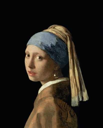 진주 귀걸이를 한 소녀, 1665~1666, 마우리츠하위스 미술관