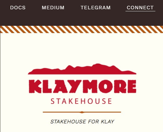 블루밍비트가 단독 입수한 클레이 기반 스테이킹 플랫폼 '클레이모어(Klaymore)'의 초기 서비스 화면(사진=이영민 기자)