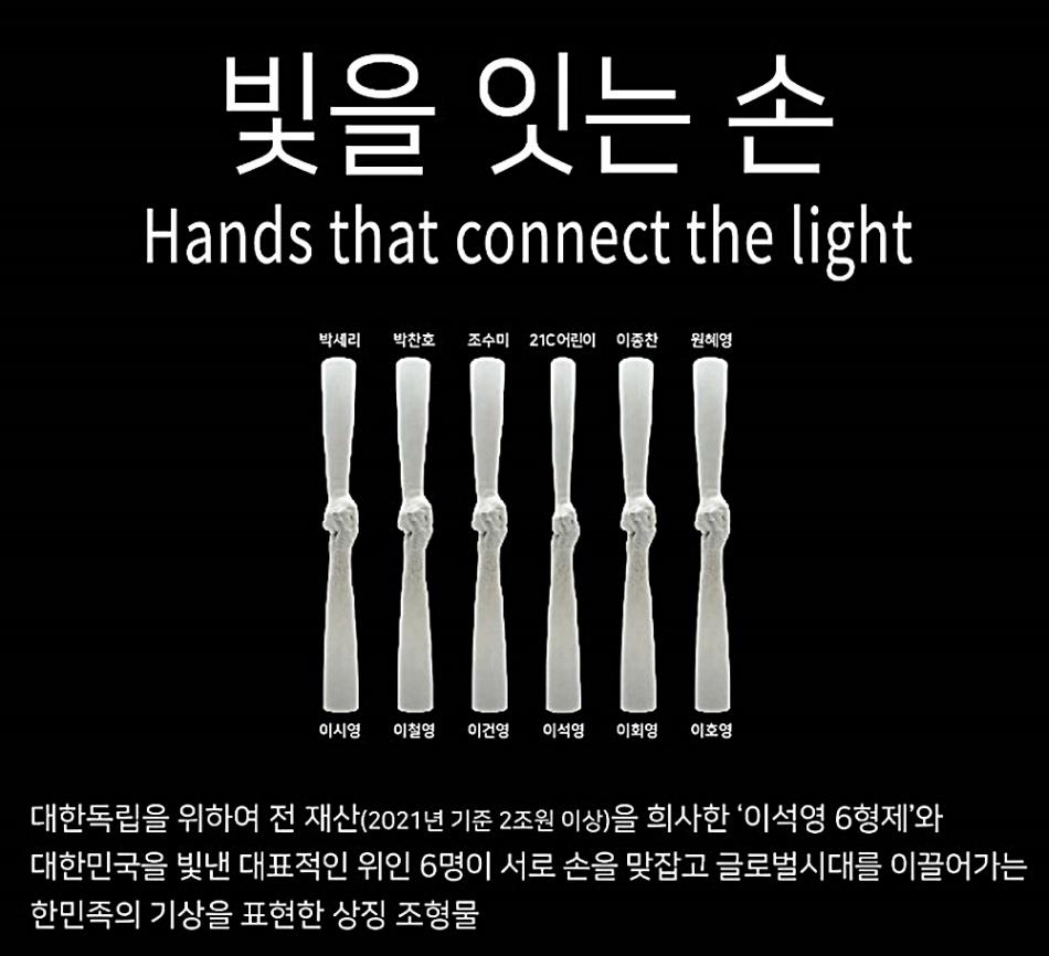 이석영 선생 6형제, 박찬호·박세리와 손잡는다