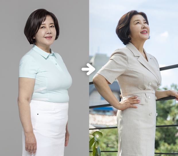 김영란 ”100세 시대 60대는 중년” ...6kg 다이어트 뒤 급변한 허리라인