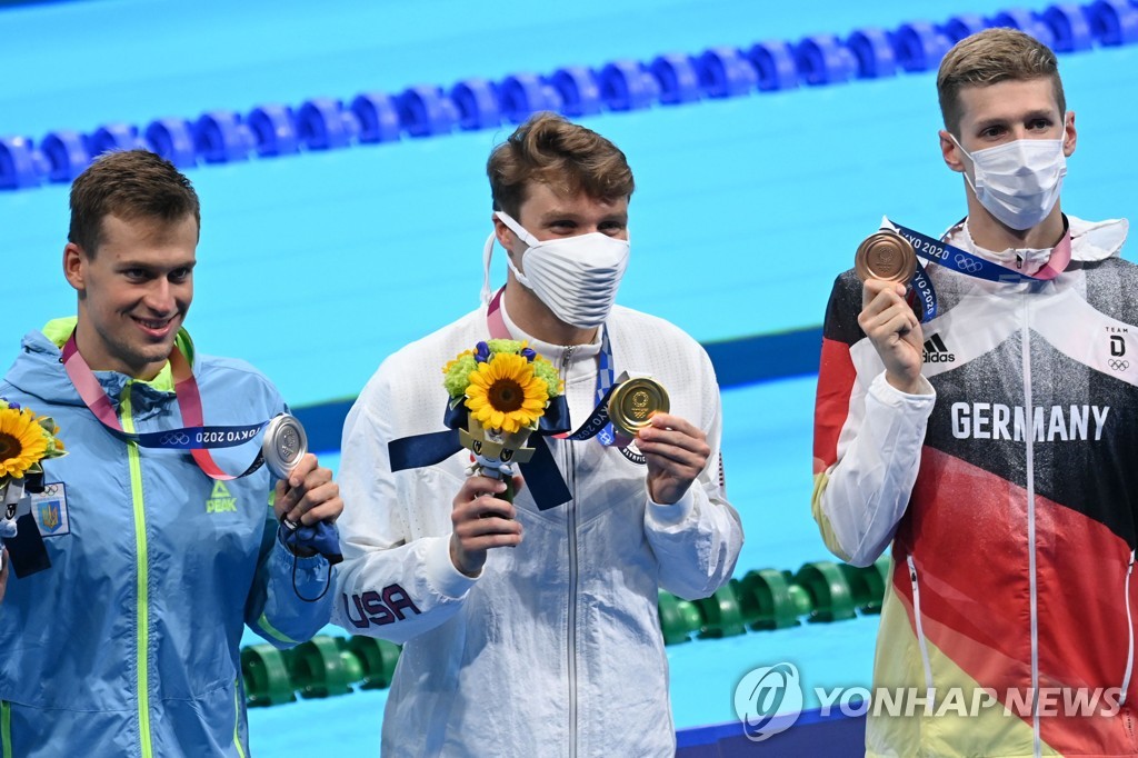 -올림픽- 자유형 1,500ｍ 동메달 벨브록, 오픈워터 10㎞서 금메달