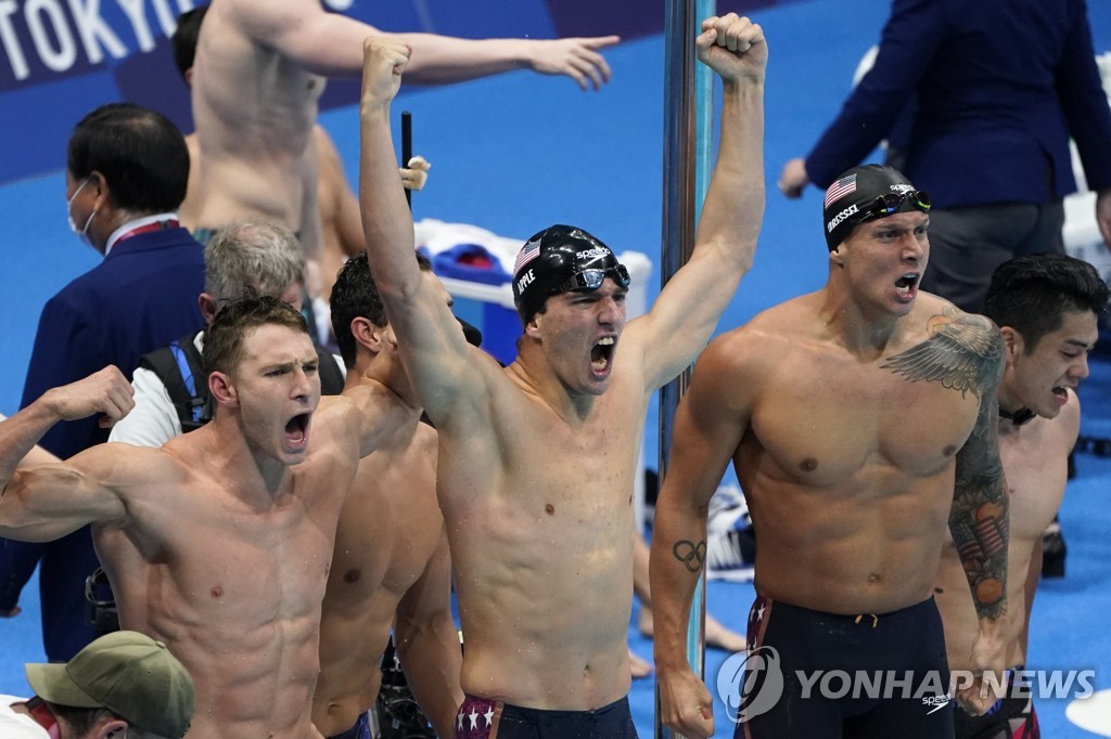 -올림픽- '펠프스 후계자' 드레슬, 대회 첫 5관왕…매키언은 메달 7개