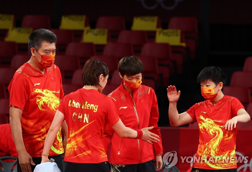 올림픽 중국 여자탁구 단체전 4연패까지 1승 남아…결승 상대는 ...