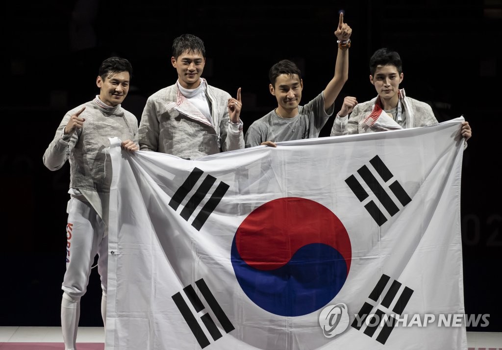 -올림픽- 프랑스, 남자 플뢰레 단체전 우승…한국 펜싱 종합 3위
