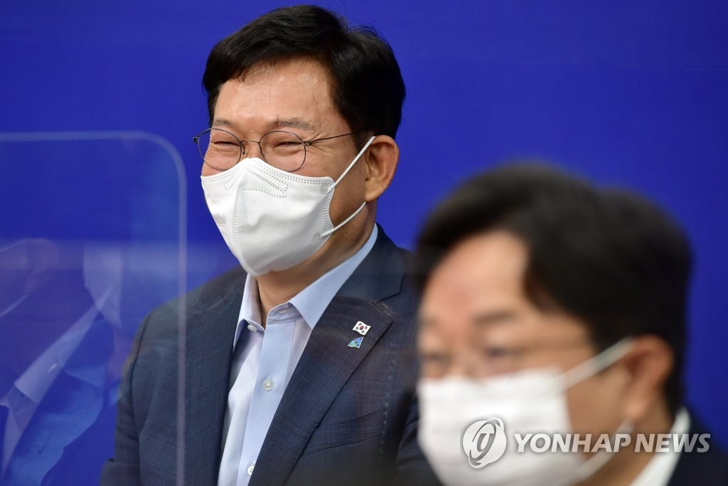 송영길, 경기도 100% 재난지원금에 "지방정부의 판단문제"