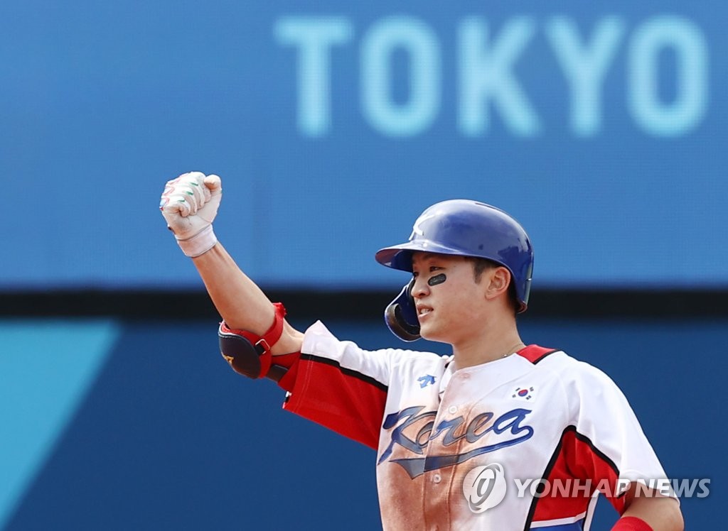 -올림픽- 한국야구, 준결승 진출…이스라엘 11-1, 7회 콜드게임승(종합)
