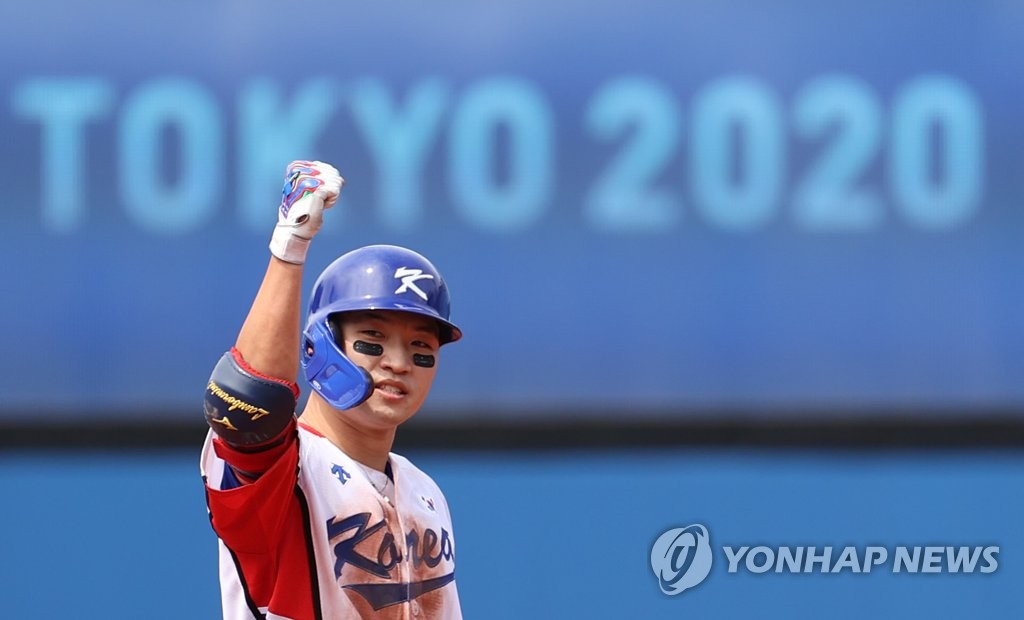 [올림픽] '한국 엔진' 박해민, 모든 경기 1회 선두타자 출루 진기록