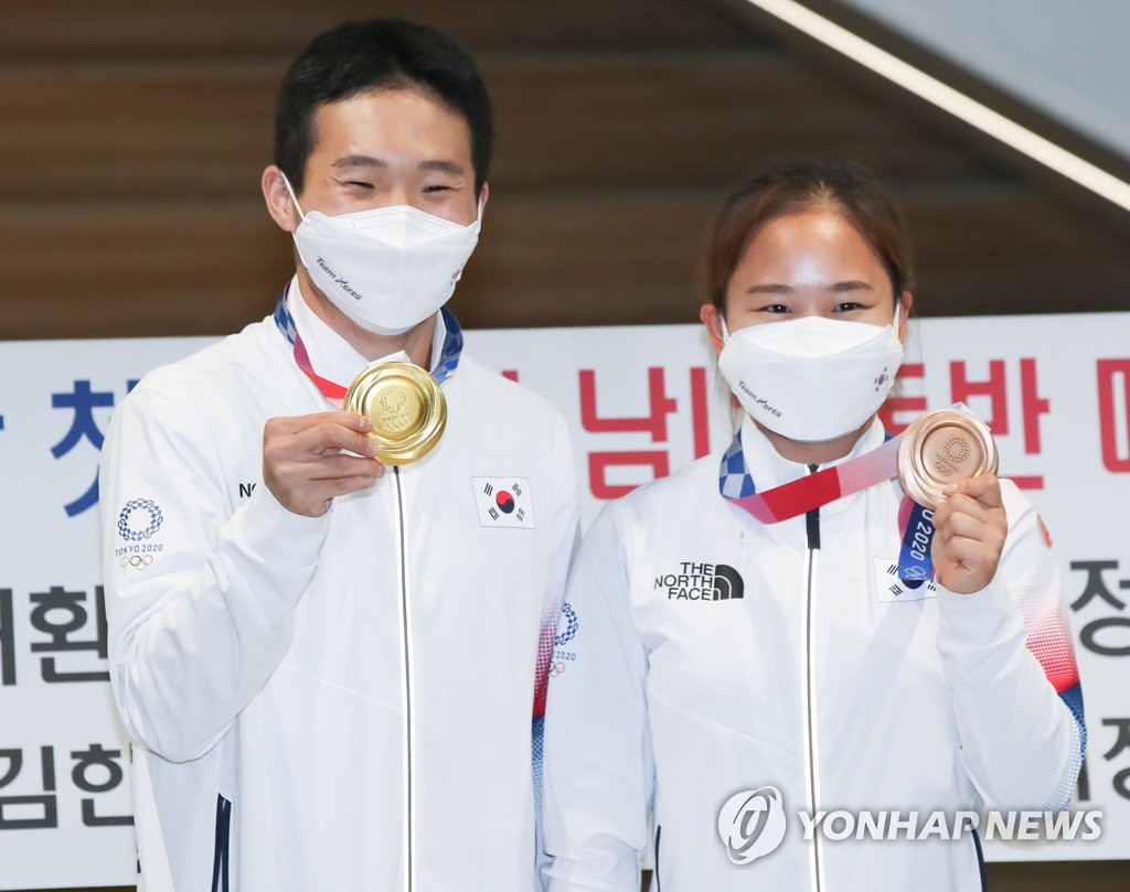 [올림픽] 고마움 전한 신재환 "서정이에게 받은 기가 70% 이상"