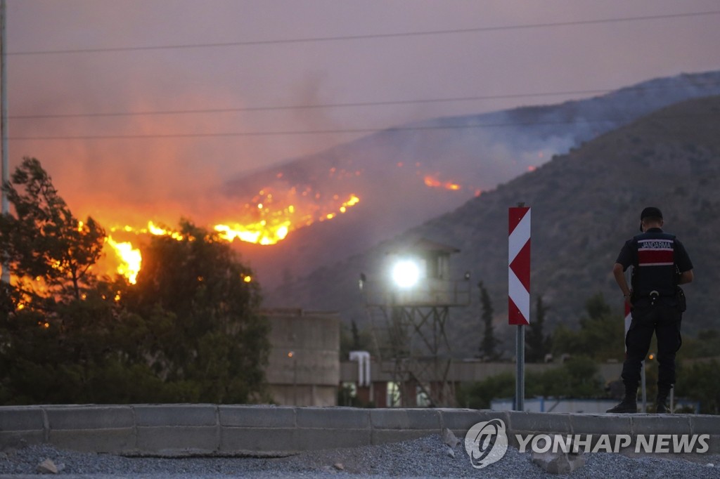 남유럽 폭염 속 산불 대란…터키 발전소까지 위협(종합)