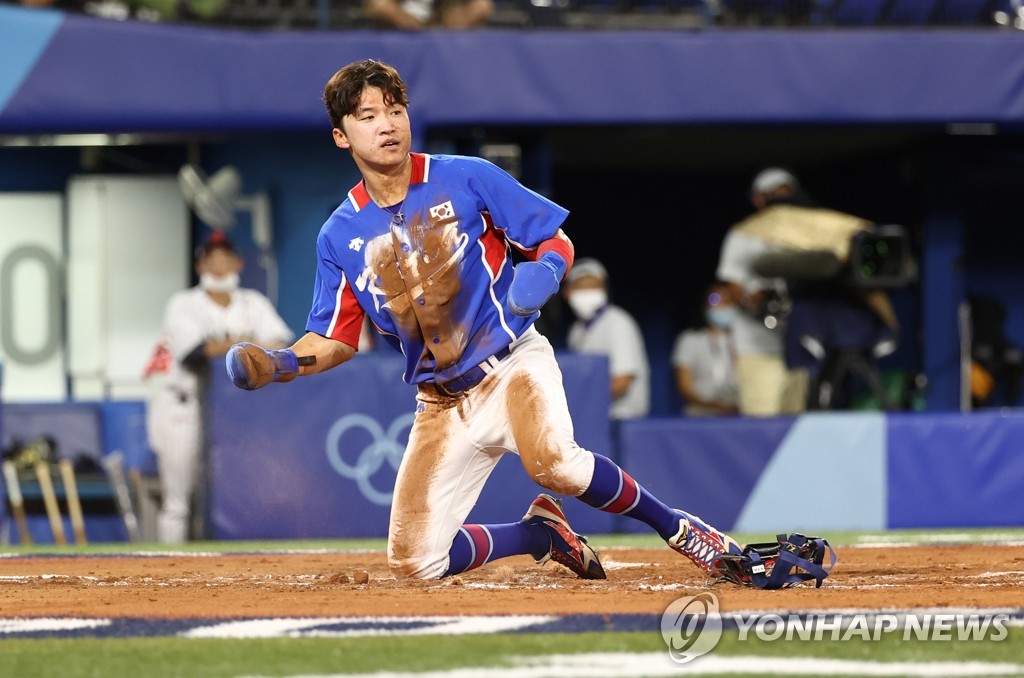 [올림픽] '한국 엔진' 박해민, 모든 경기 1회 선두타자 출루 진기록