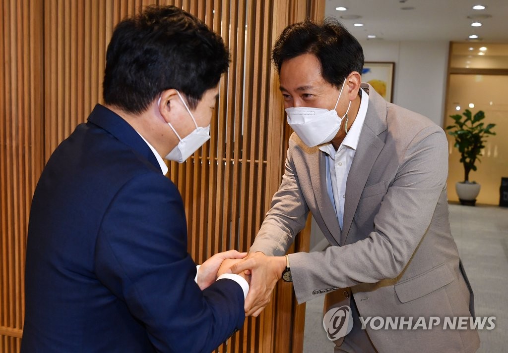 '입당 동기' 吳 만난 원희룡 "개혁소장파 초심 살리자"