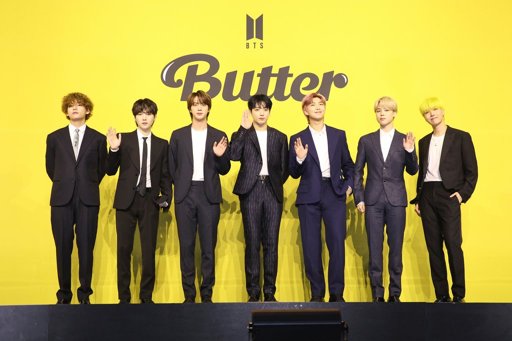 BTS '버터', 빌보드 한 계단 역주행 7위…14주 연속 톱 10 유지