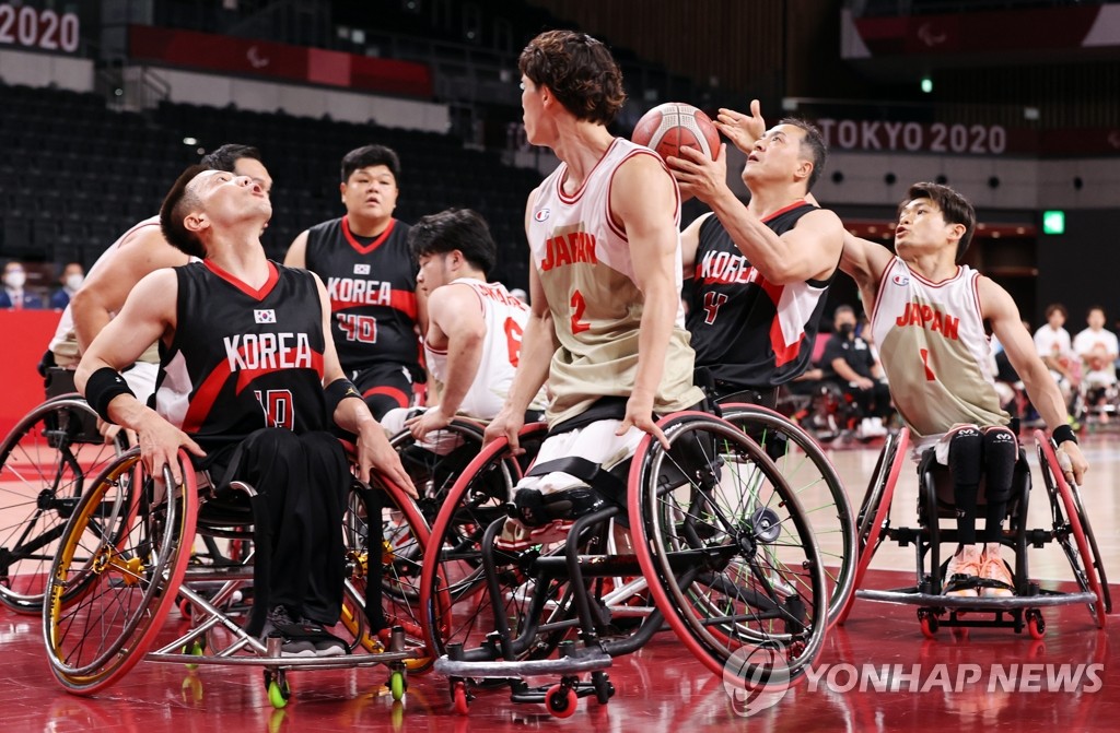 -패럴림픽- 휠체어농구, 한일전서 52-59 패배…조별리그 3연패