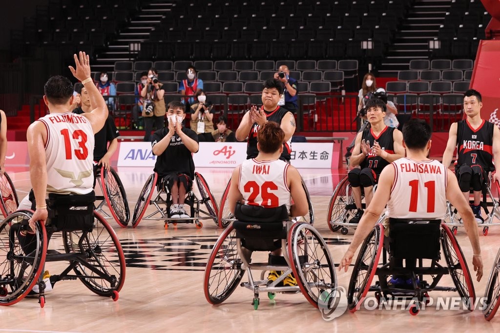 -패럴림픽- 휠체어농구, 한일전서 52-59 패배…조별리그 3연패(종합)