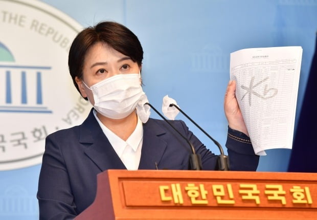 부친 땅 투기 의혹 관련 기자회견하는 윤희숙 의원  (사진=연합뉴스)